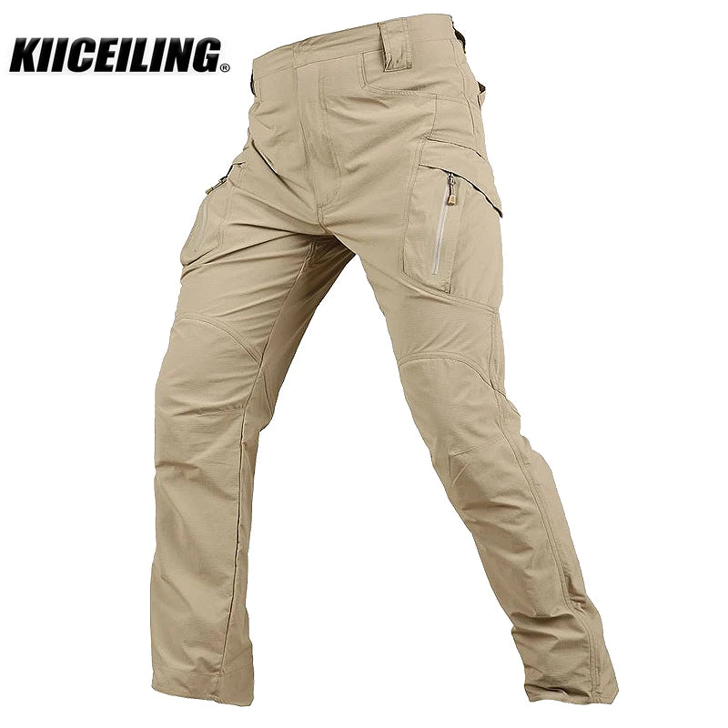 KIICEILING MP IX9 Summer Tactical Pants Stretch Thin Quick Dry Ripstop