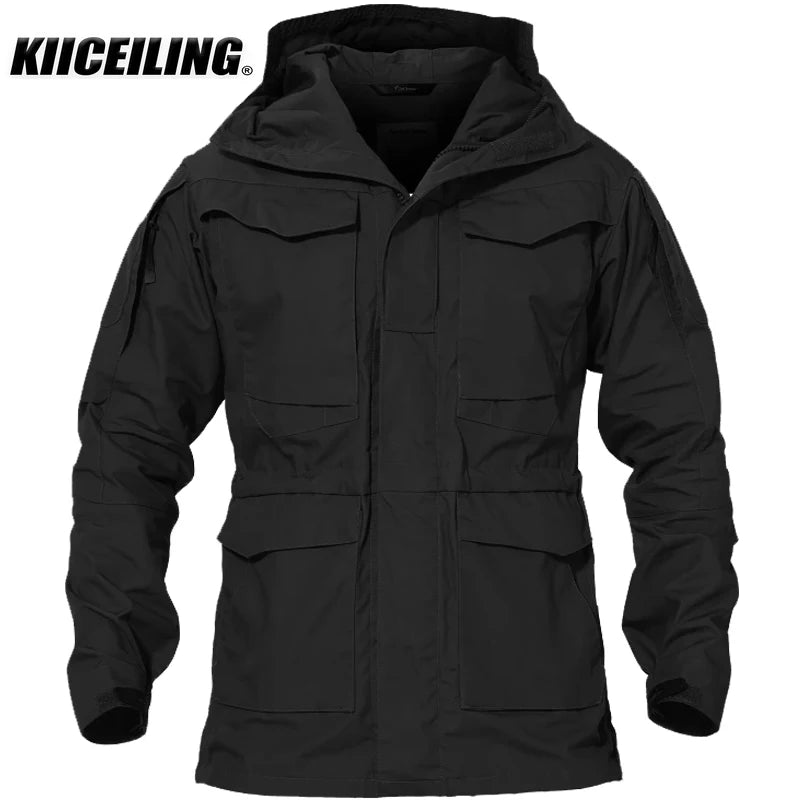 KIICEILING M65 Tactical Jacket , Ripstop Water Repellent