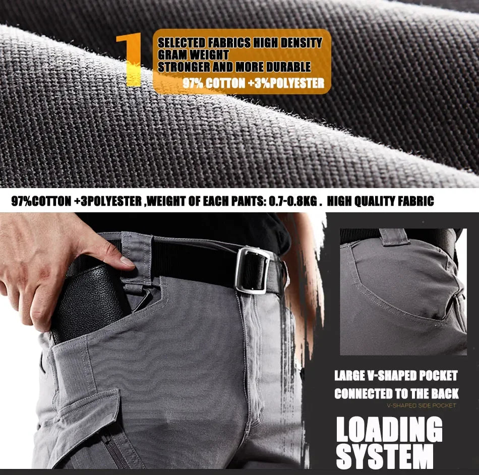 KIICEILING IX9 K7 Stretch Canvas 97% Cotton 3% Spandex Tactical Pants