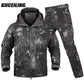 KIICEILING Soft Shell Fleece Winter Warm Waterproof Jacket And Pants