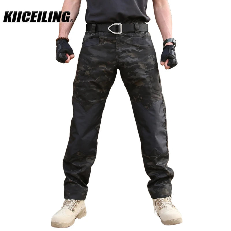 KIICEILING MP-IX6 Tactical Pants Water Repellent Ripstop Trousers