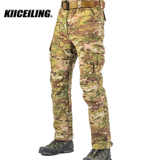 KIICEILING C-GEAR Tactical Pants Summer Hiking Stretch Thin Quick Dry Water Repellent