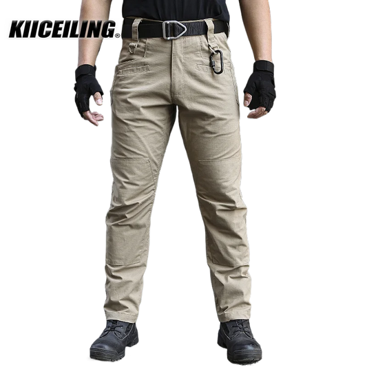 KIICEILING MP-QZ Tactical Pants Stretch Waterproof Ripstop Trousers