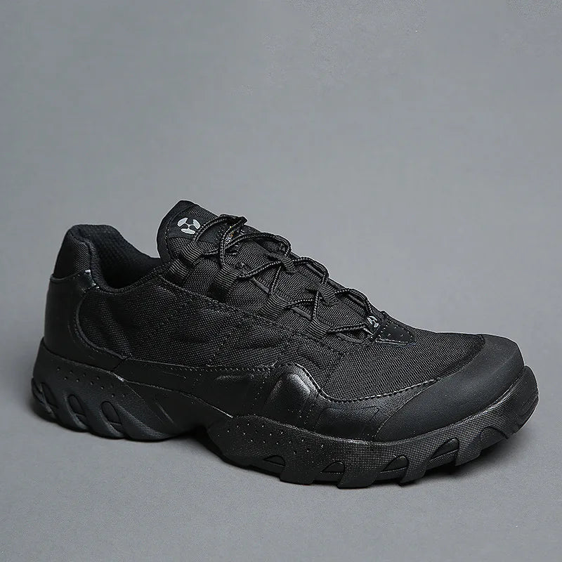 KIICEILING Tactical Boots For Men Low Top Outdoor Sport Trekking Climbing Hiking Shoes Desert Combat Non-Slip Casual Sneakers
