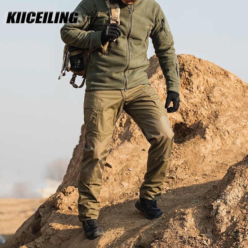 KIICEILING MP-IX6 Tactical Pants Water Repellent Ripstop Trousers