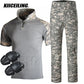 KIICEILING G2 Short Sleeves T-shirt And Pants With Knee Pads (CN S-3XL)