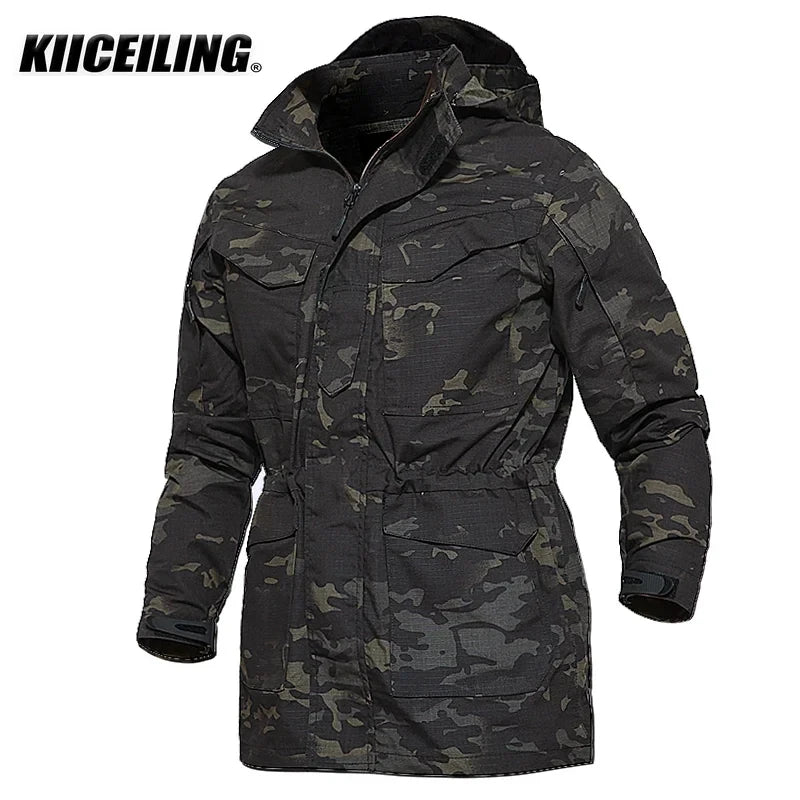 KIICEILING M65 Tactical Jacket , Ripstop Water Repellent