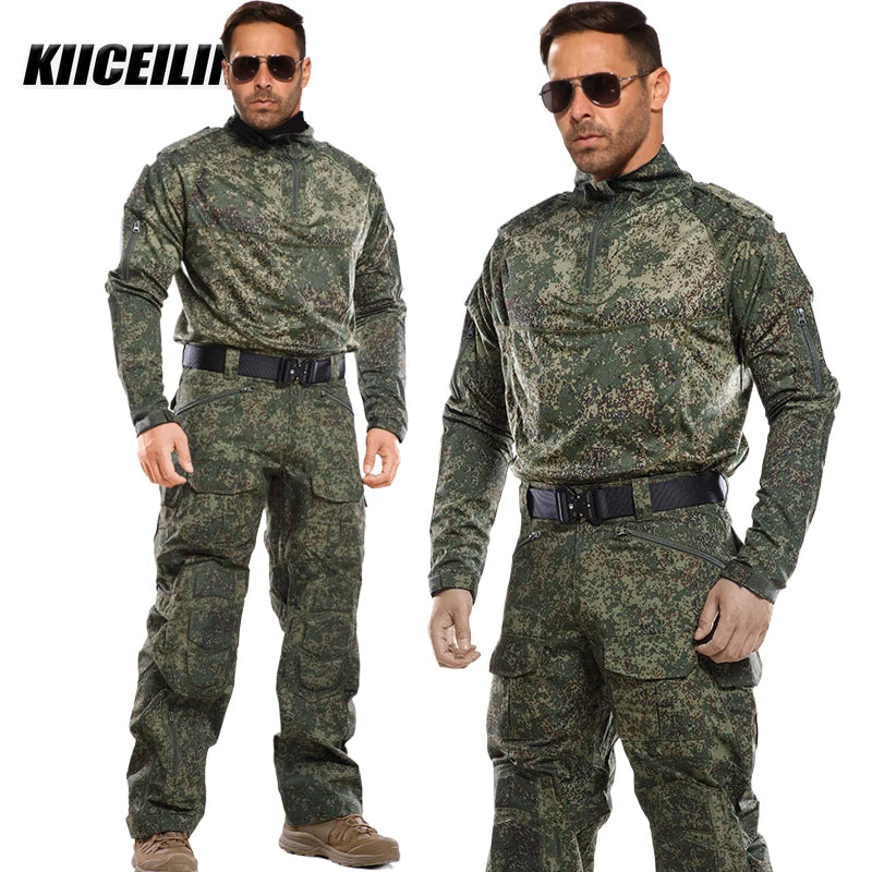 KIICEILING MP-3GJ Combat Shirts And Pants With Knee Pads