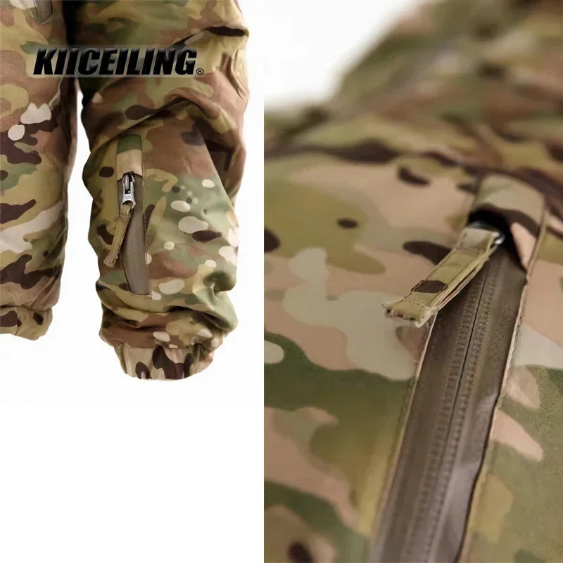 KIICEILING MP-2.0 Multicam Tactical Jackets For Men Winter Warm Coat