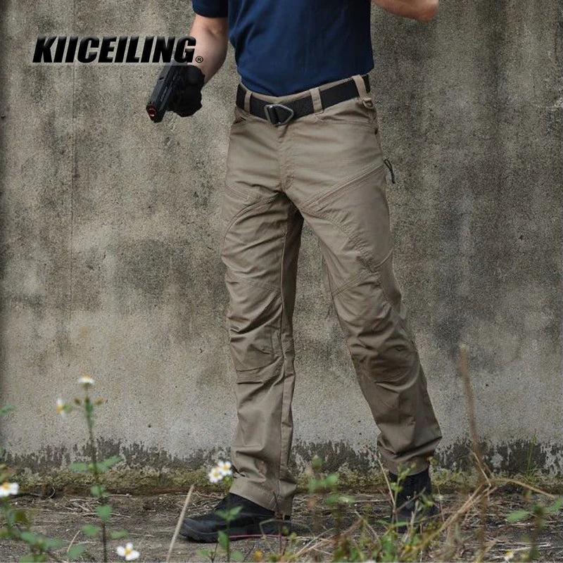 KIICEILING KBZ Ripstop Waterproof Tactical Pants for Men